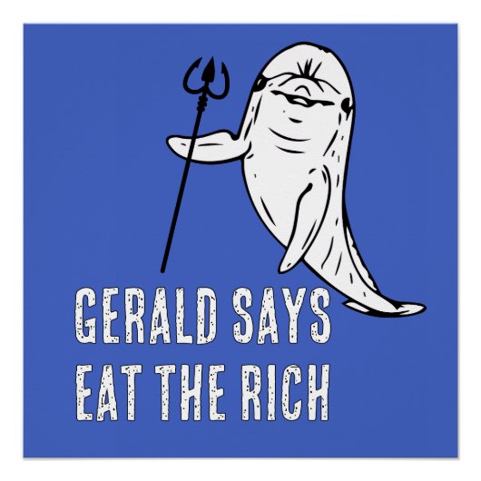 Poster Gerald dit Mangez les Riches (Devant)