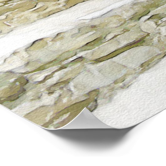 Poster Géranium de couleur rouge (Coin)