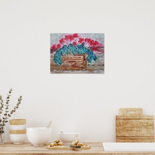 Poster Geraniums (Cuisine)