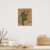 Poster Geraniums dans un pot, c.1905 (huile sur toile) (Cuisine)