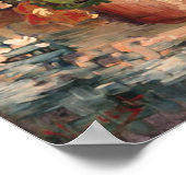 Poster Geraniums dans un pot de fleurs Van Gogh Art (Coin)