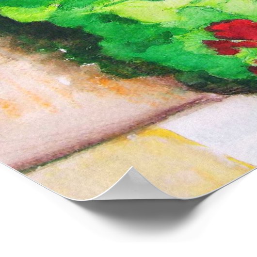 Poster - Geraniums En août (Coin)