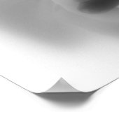 Poster Geraniums en noir et blanc (Coin)