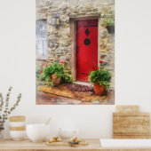 Poster Geraniums par Red Door (Cuisine)