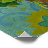 Poster Geraniums rouge et blanc en pots 2013 (Coin)