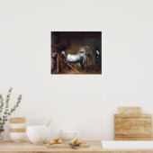 Poster Gerard ter Borch Horse Stable (Cuisine)