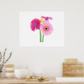 Poster Gerbera Daisy Flowers (Cuisine)