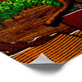 Poster Gerbera et Bonsai Trees (Poster Semi-Gloss) (Coin)