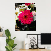 Poster Gerbera fleur dans un bouquet de fleurs (Bureau à domicile)