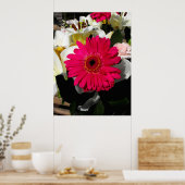 Poster Gerbera fleur dans un bouquet de fleurs (Cuisine)