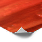 Poster Gerbera orange profonde (Coin)