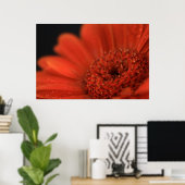 Poster Gerbera orange profonde (Bureau à domicile)