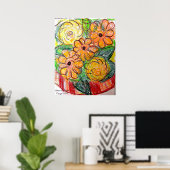 Poster Gerberas (Bureau à domicile)