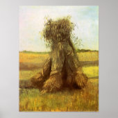 Poster Gérbes de blé par Vincent van Gogh (Devant)