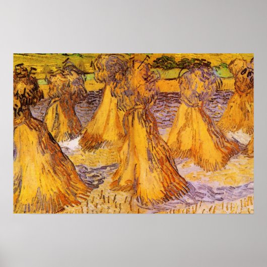 Poster Gerbier de blé par Vincent van Gogh (Devant)