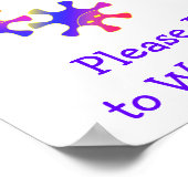 Poster Germ Busters - Lavez-Vous Les Mains ! Panneau Sall (Coin)