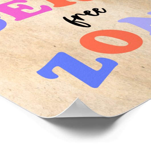 poster Germ Free zone (Coin)