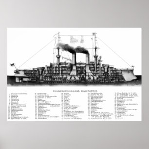 Poster German Armored Cruiser