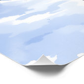 Poster German Pinscher Snowy Courtyard Santa Hat (Coin)