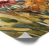 Poster German Shepherd Among Vibrant Wildflowers (Coin)