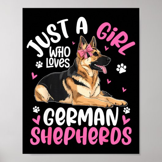 Poster German Shepherd Shirt For Girls Women German Sheph (Devant)