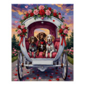 Poster German Shorthaired Pointer Dog Valentine's Day  (Devant)