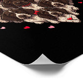 Poster German Shorthaired Pointer Heart Valentine Womens (Coin)