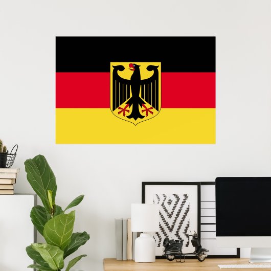 Poster Germany Flag (Bureau à domicile)