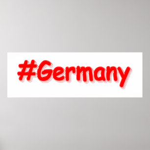 Poster "#Germany" Joli design. Commandez dès maintenant