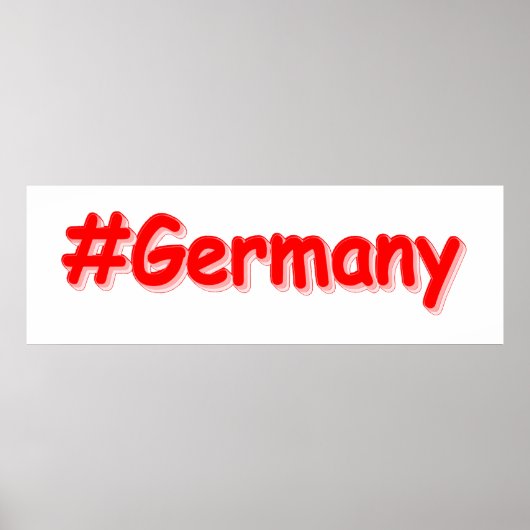 Poster "#Germany" Joli design. Commandez dès maintenant (Devant)