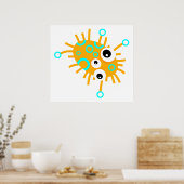 Poster Germe à anneau bleu (Cuisine)