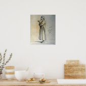Poster Gérôme - Arabe debout en prière (Cuisine)