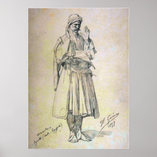 Poster Gérôme - Arnaut Officier De Prière (Devant)