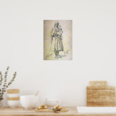 Poster Gérôme - Arnaut Officier en Prière (Cuisine)