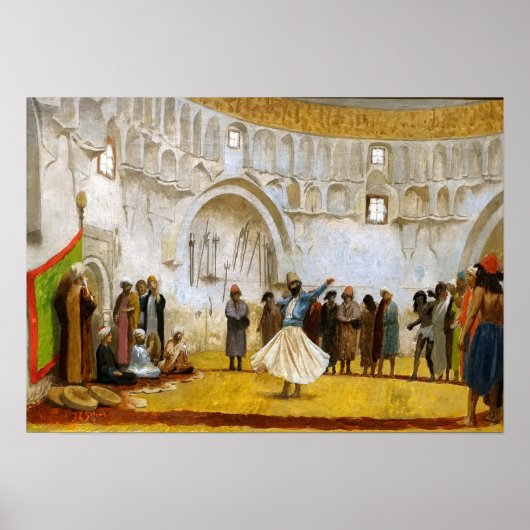 Poster Gérôme - Croquis Pour Le Whirling Dervish 1889 (Devant)