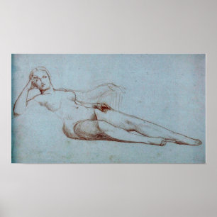 Poster Gérôme - Étude de figure de femme