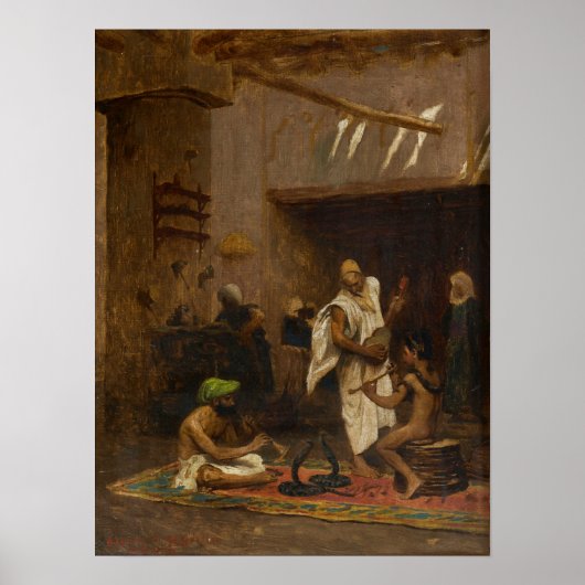 Poster Gérôme - Étude Pour Le Charmeur De Serpent (Devant)