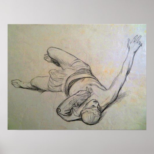 Poster Gérôme - Étude pour les vaincus sur la table 18… (Devant)