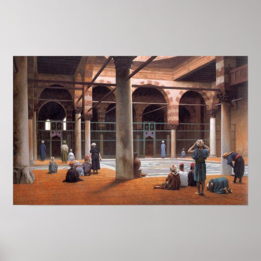 Poster Gérôme - Intérieur D'Une Mosquée 1870 (Devant)