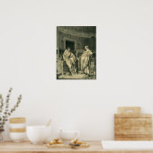 Poster Gérôme - Les Augures rient de la crédulité des gen (Cuisine)