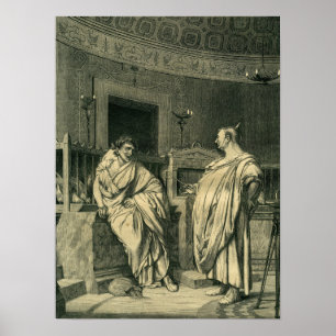 Poster Gérôme - Les Augures rient de la crédulité des gen