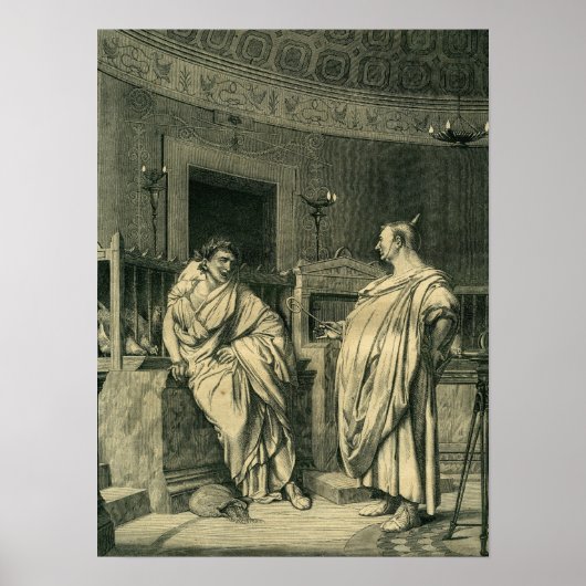 Poster Gérôme - Les Augures rient de la crédulité des gen (Devant)