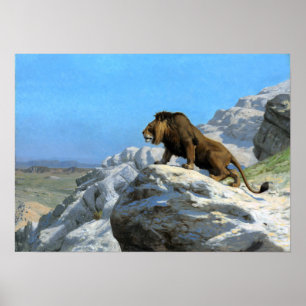 Poster Gérôme - Lion À La Veille