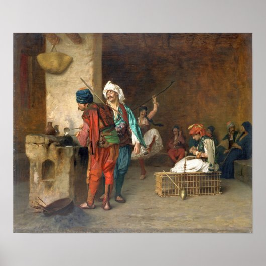 Poster Gérôme - Maison de café, Le Caire (Devant)