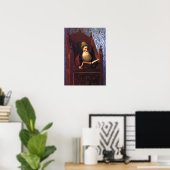 Poster Gérôme - Mufti lisant sur son prie-Dieu (Bureau à domicile)