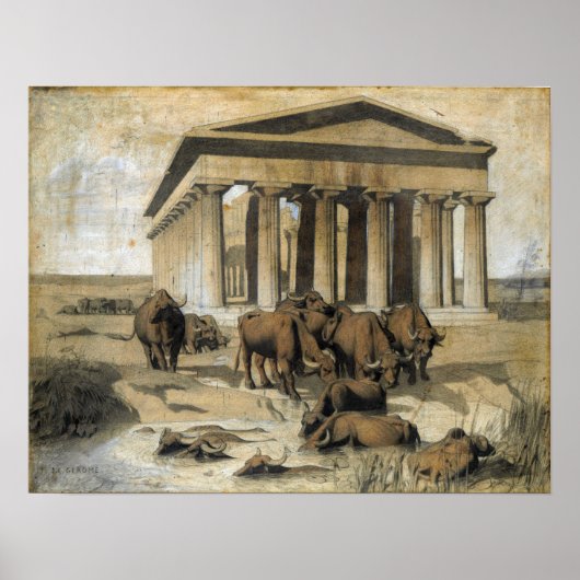Poster Gérôme - Pâturage (Devant)