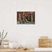 Poster Gérôme - Prières à la mosquée (Cuisine)