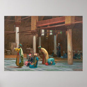 Poster Gérôme - Prières à la mosquée