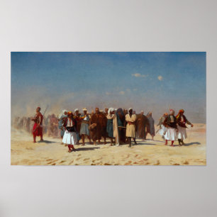 Poster Gérôme - Recrues égyptiennes traversant le désert