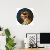 Poster Gérôme - Tête de femme (Bureau à domicile)